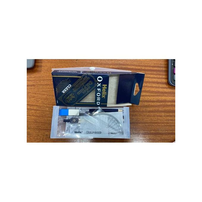 Helix oxford mathematical clear transparent set. Helix Oxford School Mathematical Set/Geometrical Set