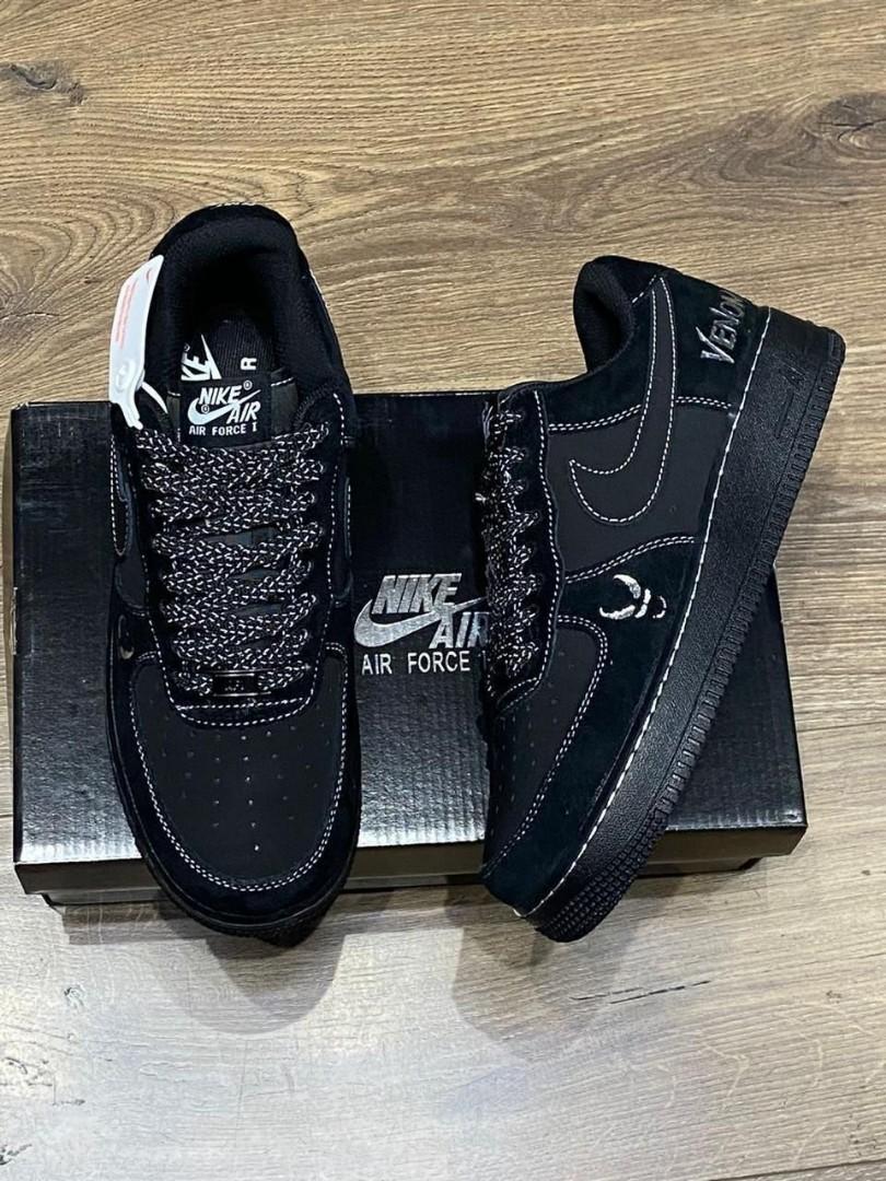 Quality Air Force 1 '07 VENOM Black Airforce 1  Sneakers, Black High Quality Customized Sneakers  (Best Shop for Quality Shoes, Sneakers, Casuals, Boots, Oxfords, Officials and Shoe Accessories)