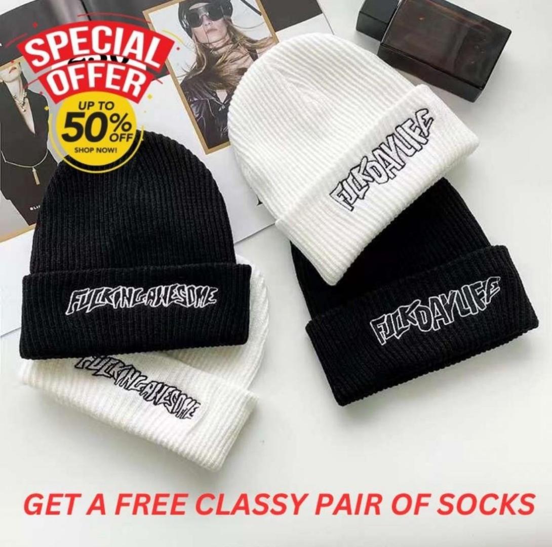 ORIGINAL CHUNKY WOOLEN BEANIE HATS, SKULL CAP, GOTHIC BEANIE HATS, MARVINS HATS (BEST SHOP FOR BEANIE HATS, BASEBALL CAPS, MARVINS, DURAGS)