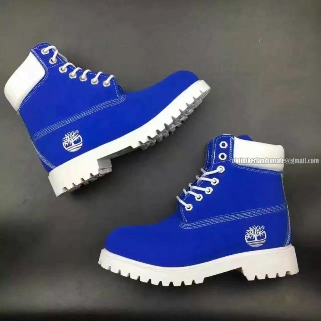 High Quality Blue Leather Timberland Boots, Blue Leather Boots (Best Shop for Quality Shoes, Sneakers, Casuals, Boots, Oxfords, Officials and Shoe Accessories)