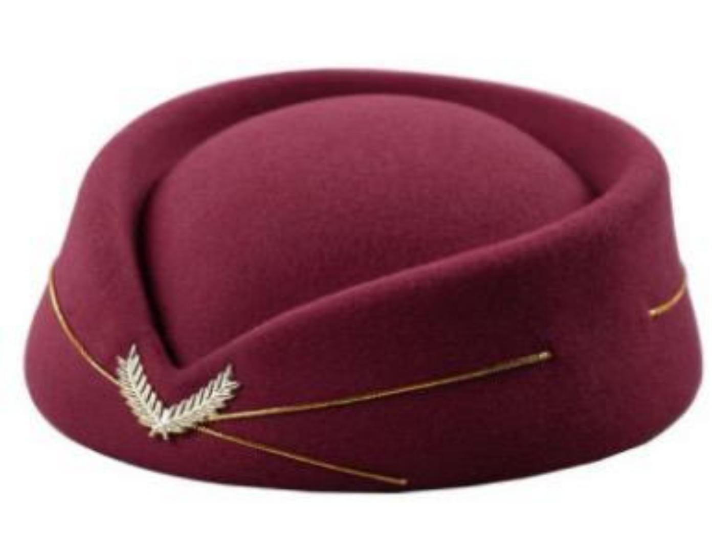 Quality Airline stewardess cap Flight attendant hat Air Hostess Beret Formal Uniform (Best shop for Beanie Hats, Baseball Caps, Durags, Marvin Hats and Headwear Accessories)