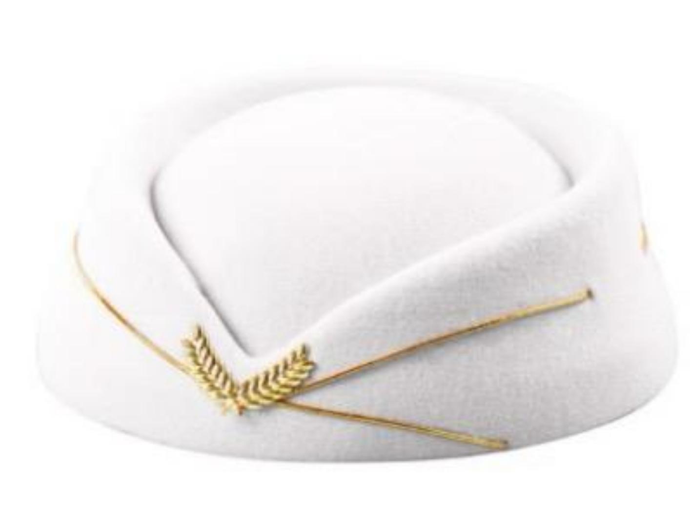 Quality Airline stewardess cap Flight attendant hat Air Hostess Beret Formal Uniform (Best shop for Beanie Hats, Baseball Caps, Durags, Marvin Hats and Headwear Accessories)
