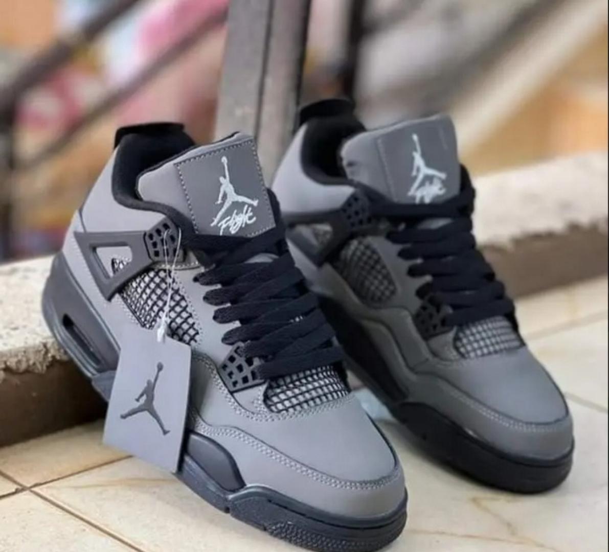 Quality Air Jordan 4 Retro "CACTUS JACK GREY" Black Grey High Quality Sneakers (Best Shop for Quality Shoes, Sneakers, Casuals, Boots, Oxfords, Officials and Shoe Accessories)
