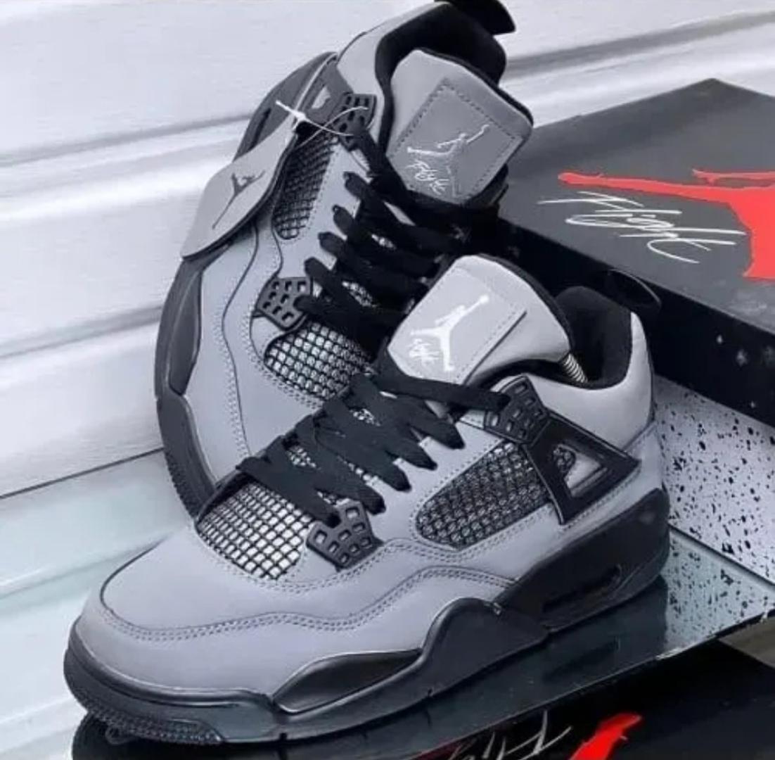 Quality Air Jordan 4 Retro "CACTUS JACK GREY" Black Grey High Quality Sneakers (Best Shop for Quality Shoes, Sneakers, Casuals, Boots, Oxfords, Officials and Shoe Accessories)