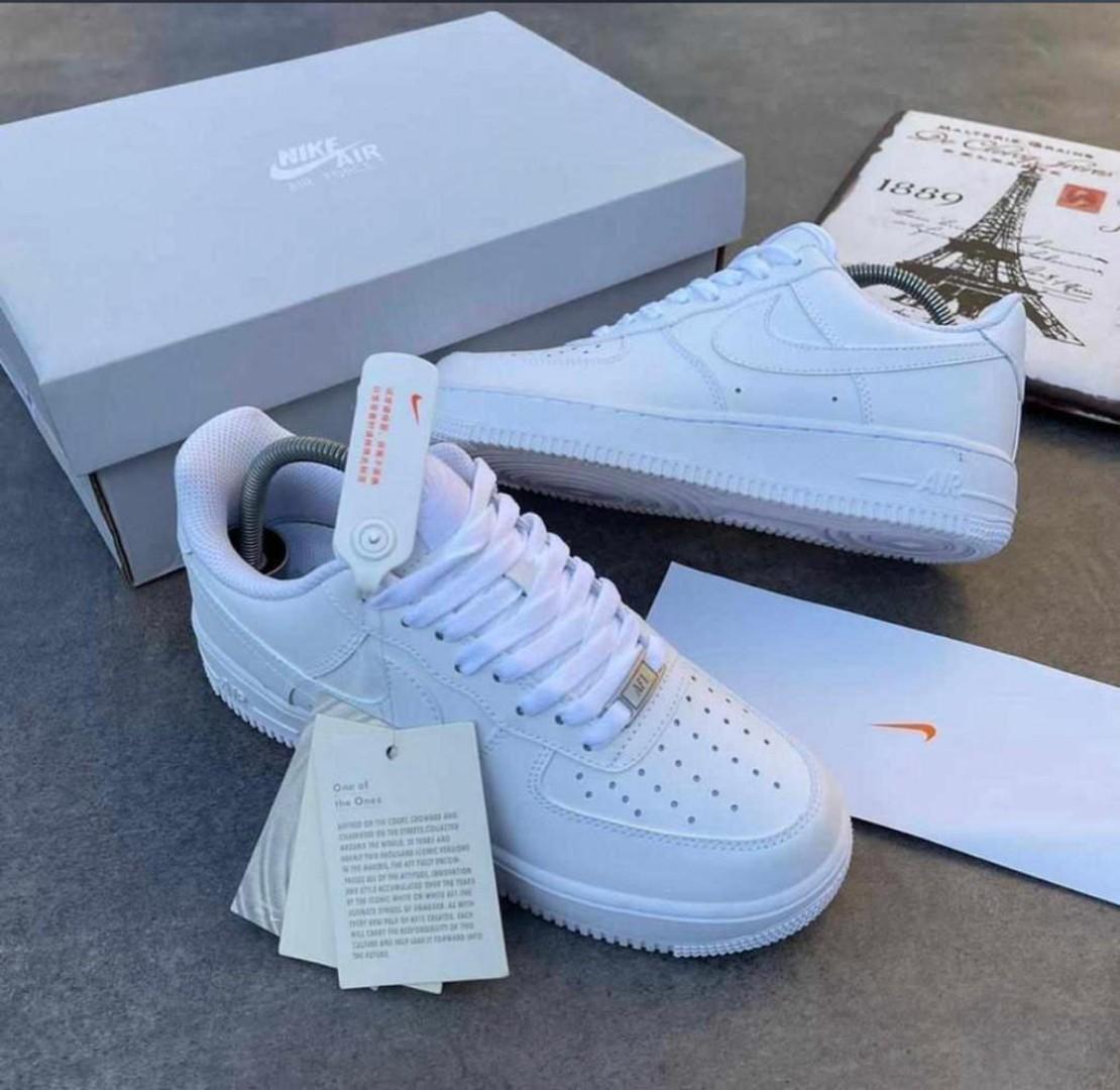 Quality Air Force 1 White Sneakers, Plain White High Quality Sneakers (Best Shop for Quality Shoes, Sneakers, Casuals, Boots, Oxfords, Officials and Shoe Accessories)