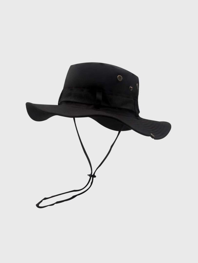BLACK BUCKET HAT FASHIONABLE TACTICAL MILITARY BOONIE HATS SKI MASK, SKIMASK, DURAGS, SKULL CAP, GOTHIC BEANIE HATS, MARVINS HATS (BEST SHOP FOR BEANIE HATS, BASEBALL CAPS, MARVINS, DURAGS)