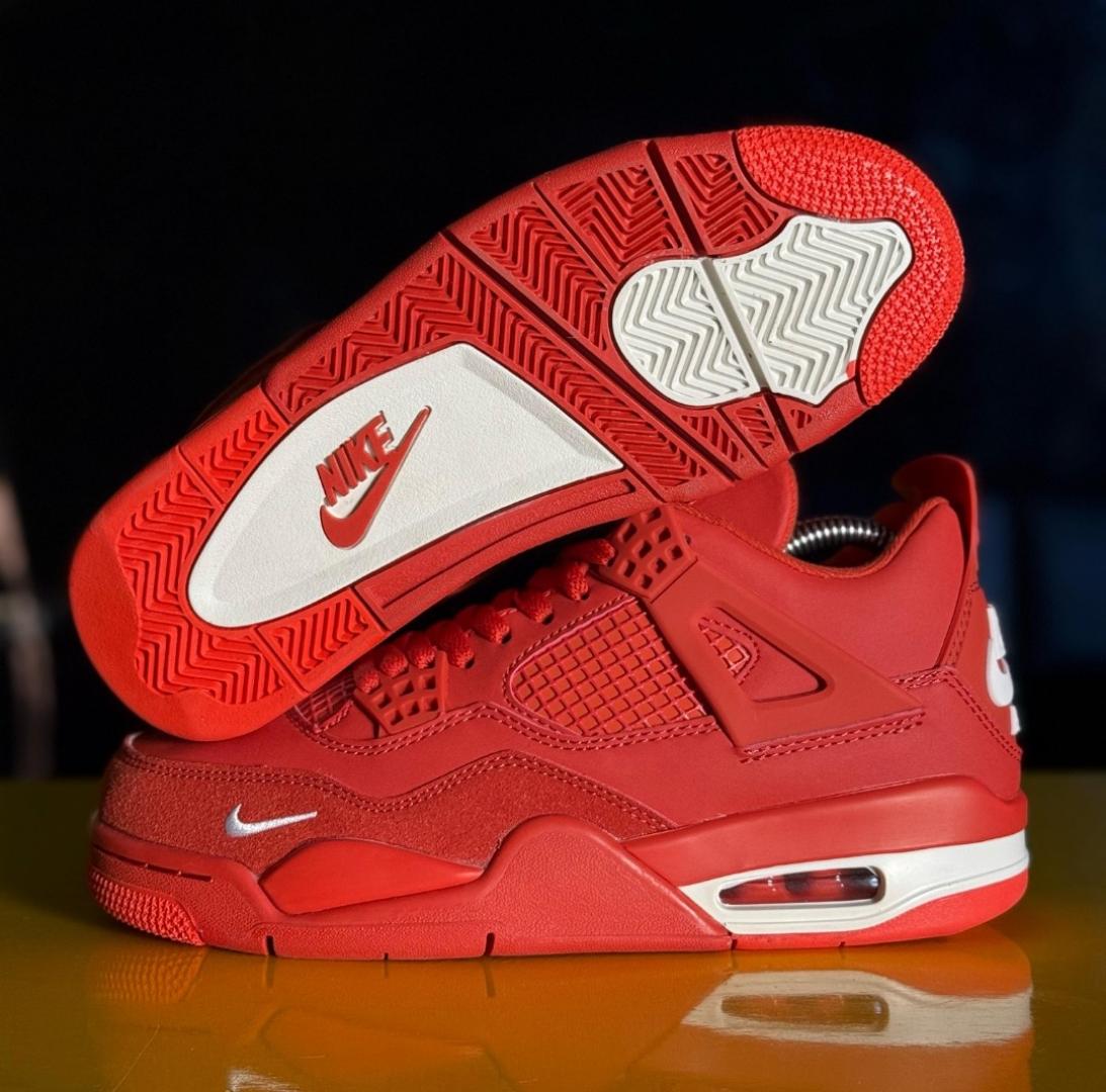 Quality  Air Jordan 4 Retro Bike X Nigel Sylvester "Brick by Brick " Solar Red High Quality Sneakers (Best Shop for Quality Sneakers, Boots, Oxfords and Shoes Accessories)
