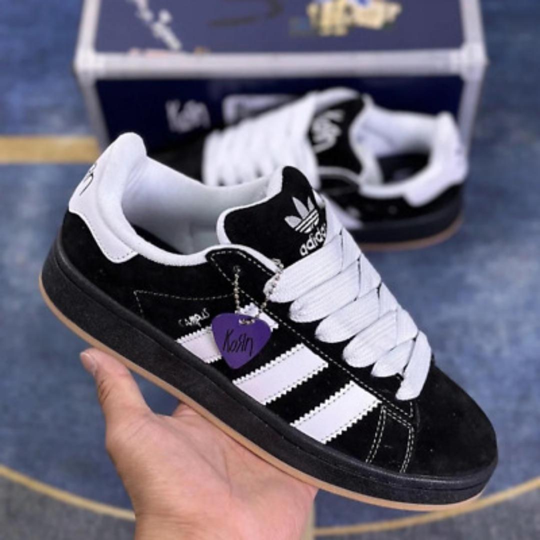 Quality  Adidas Campus Korn '00s Black White  Men Sneakers (Best Shop for Quality Sneakers, Boots, Oxfords and Shoes Accessories)