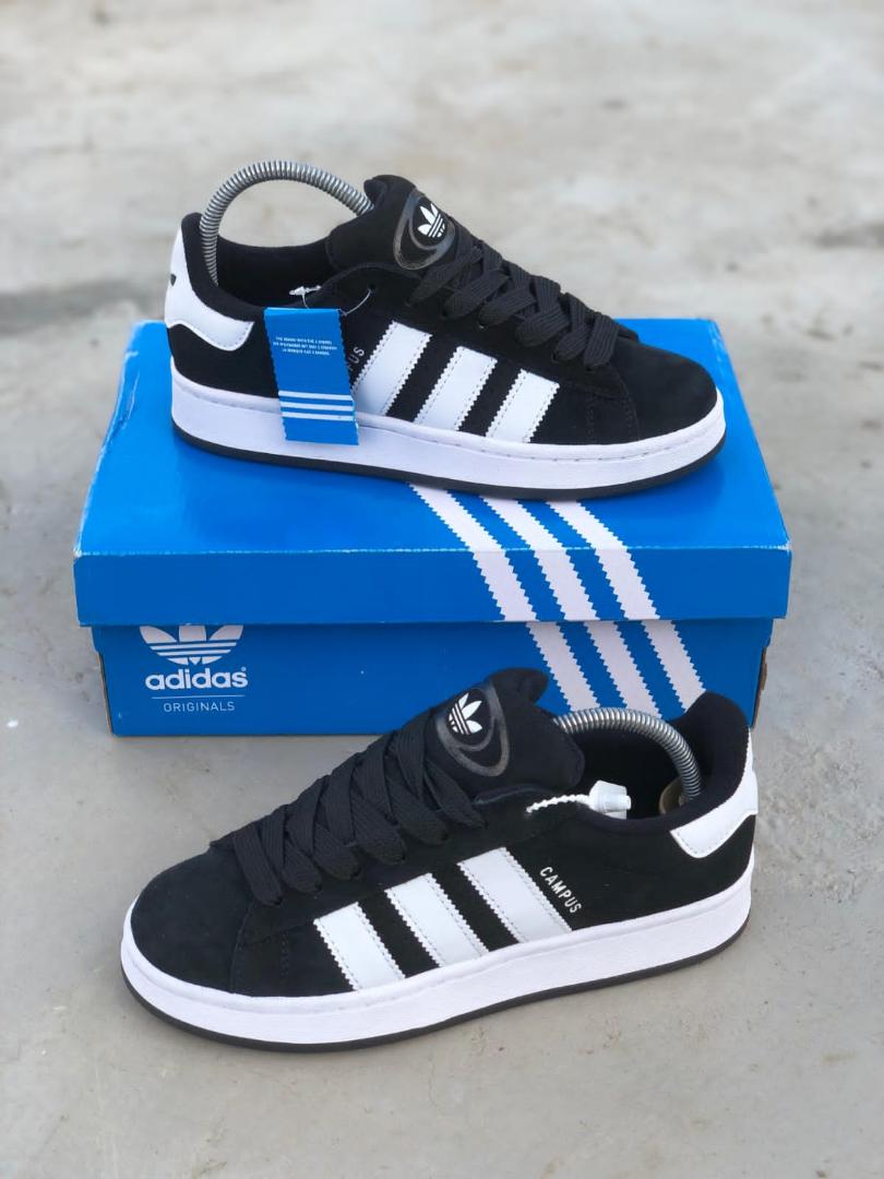 Quality Adidas Campus Black White Sneakers (Best Shop for Quality Sneakers, Boots, Oxfords and Shoes Accessories)