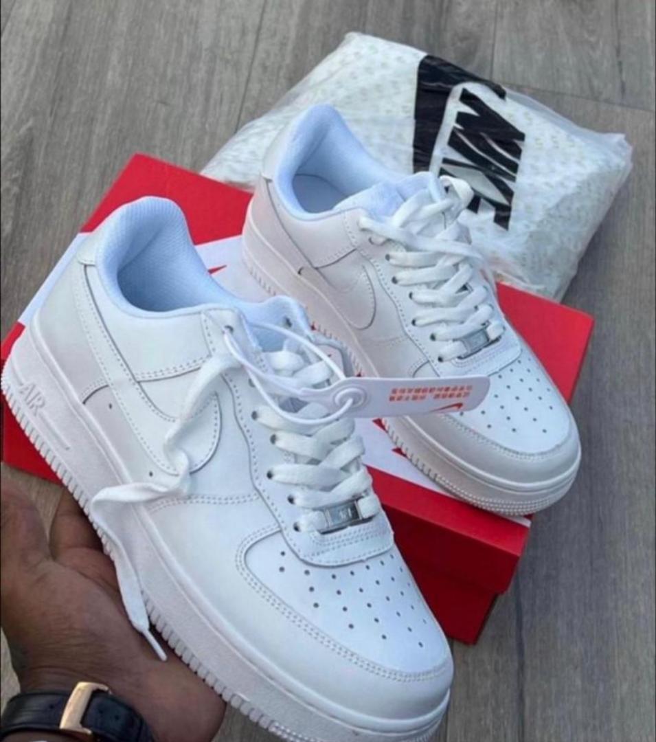 Quality Air Force 1 White Sneakers, Plain White High Quality Sneakers (Best Shop for Quality Shoes, Sneakers, Casuals, Boots, Oxfords, Officials and Shoe Accessories)