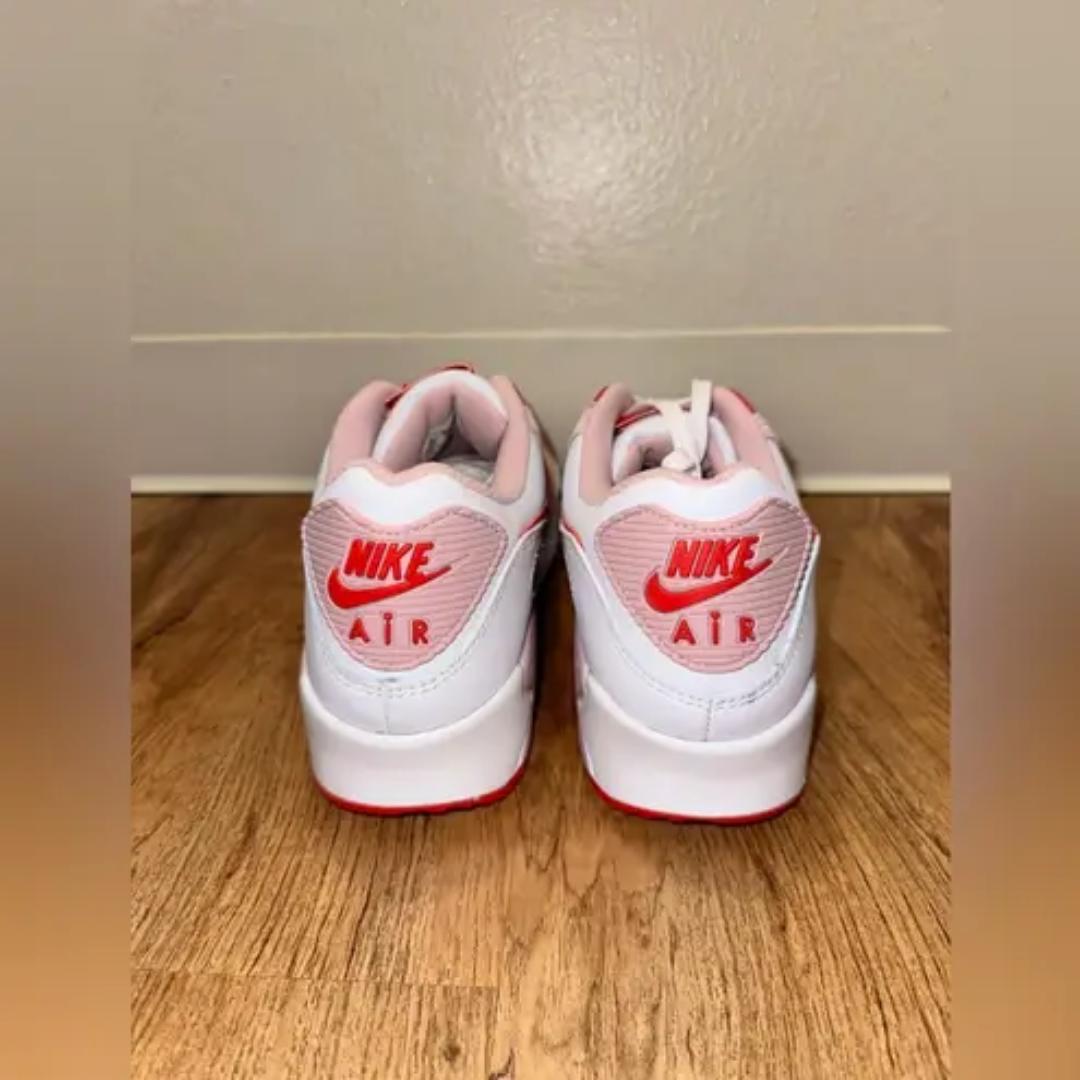 Quality Air Max 90 Valentine's Day Women Sneakers Pink-White  (Best Shop for Quality Shoes, Sneakers, Casuals, Boots, Oxfords, Officials and Shoe Accessories)