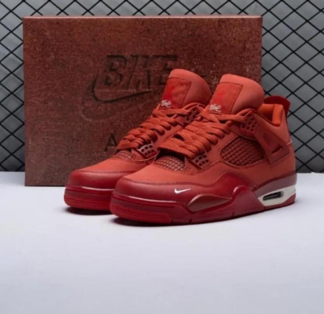 Quality  Air Jordan 4 Retro Bike X Nigel Sylvester "Brick by Brick " Solar Red High Quality Sneakers (Best Shop for Quality Sneakers, Boots, Oxfords and Shoes Accessories)