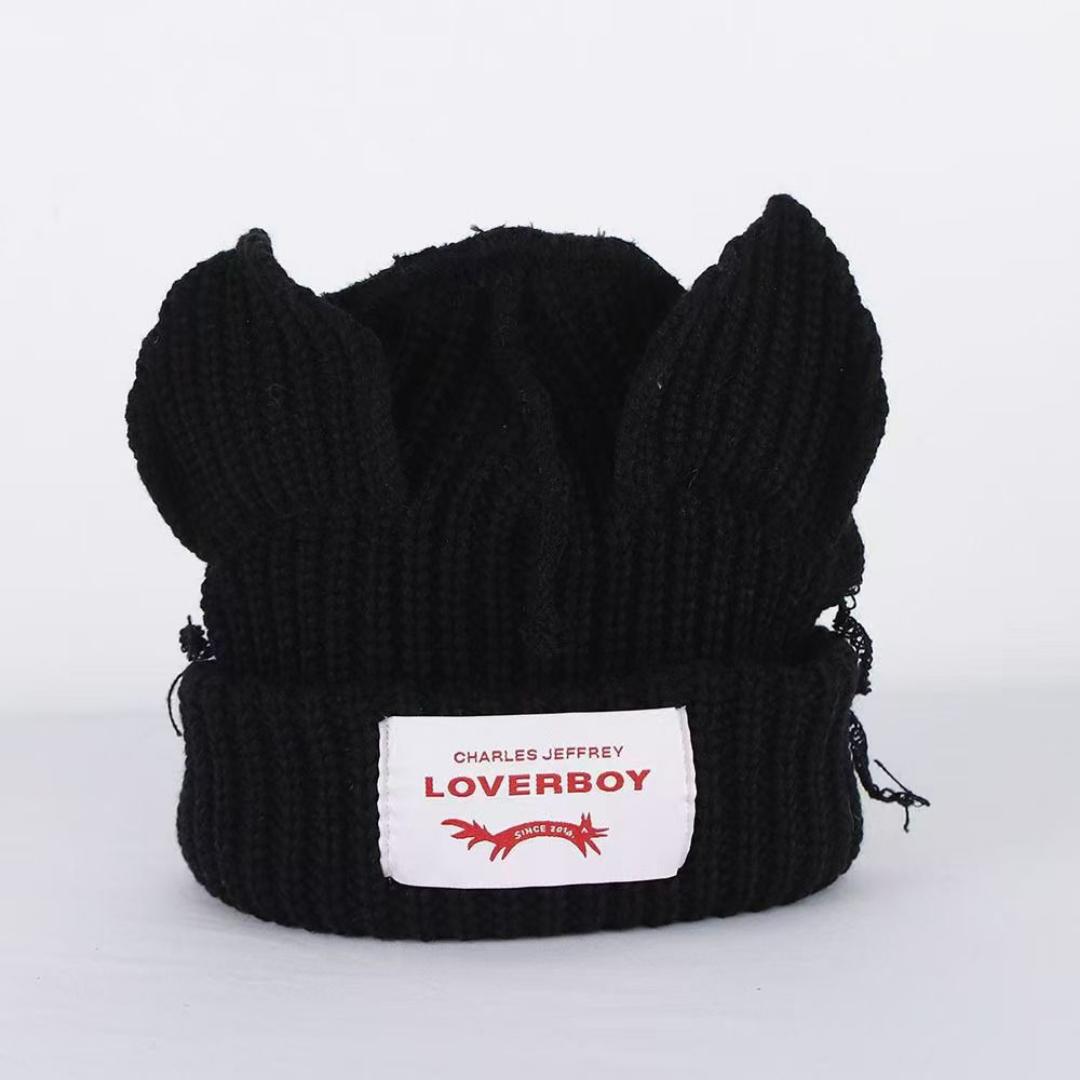 Quality LoverBoy Beanie Cat Ears Knit  Woolen Beanies (Best shop for Beanie Hats, Baseball Caps, Durags, Marvin Hats and Headwear Accessories)