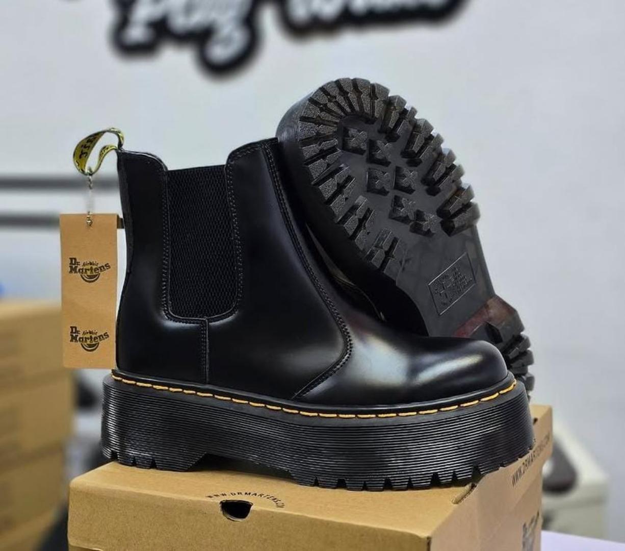 Dr. Martens Platform Chelsea Boots, Unisex Boots (Best Shop for Quality Shoes, Sneakers, Casuals, Boots, Oxfords, Officials and Shoe Accessories)