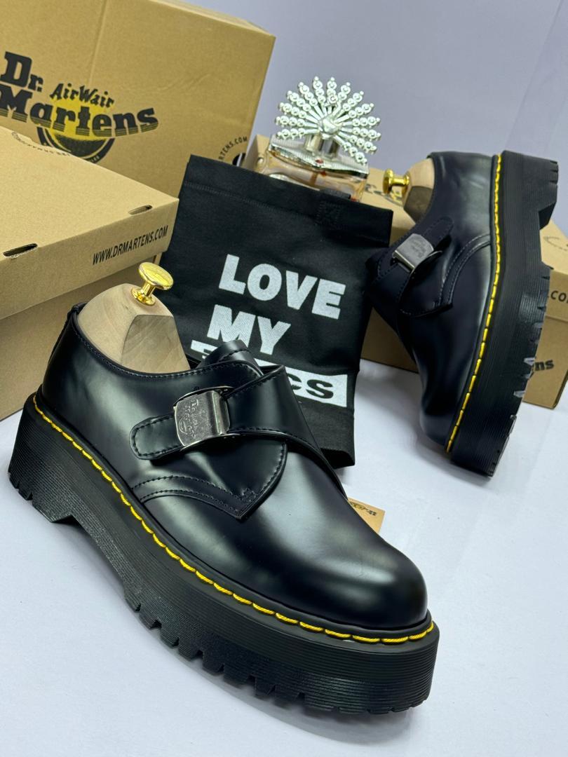 Dr. Martens 1461 Thick Sole Low Top Quad Martin Boots Unisex Buckle Low Top FenimoreBex Men's Martin Boots