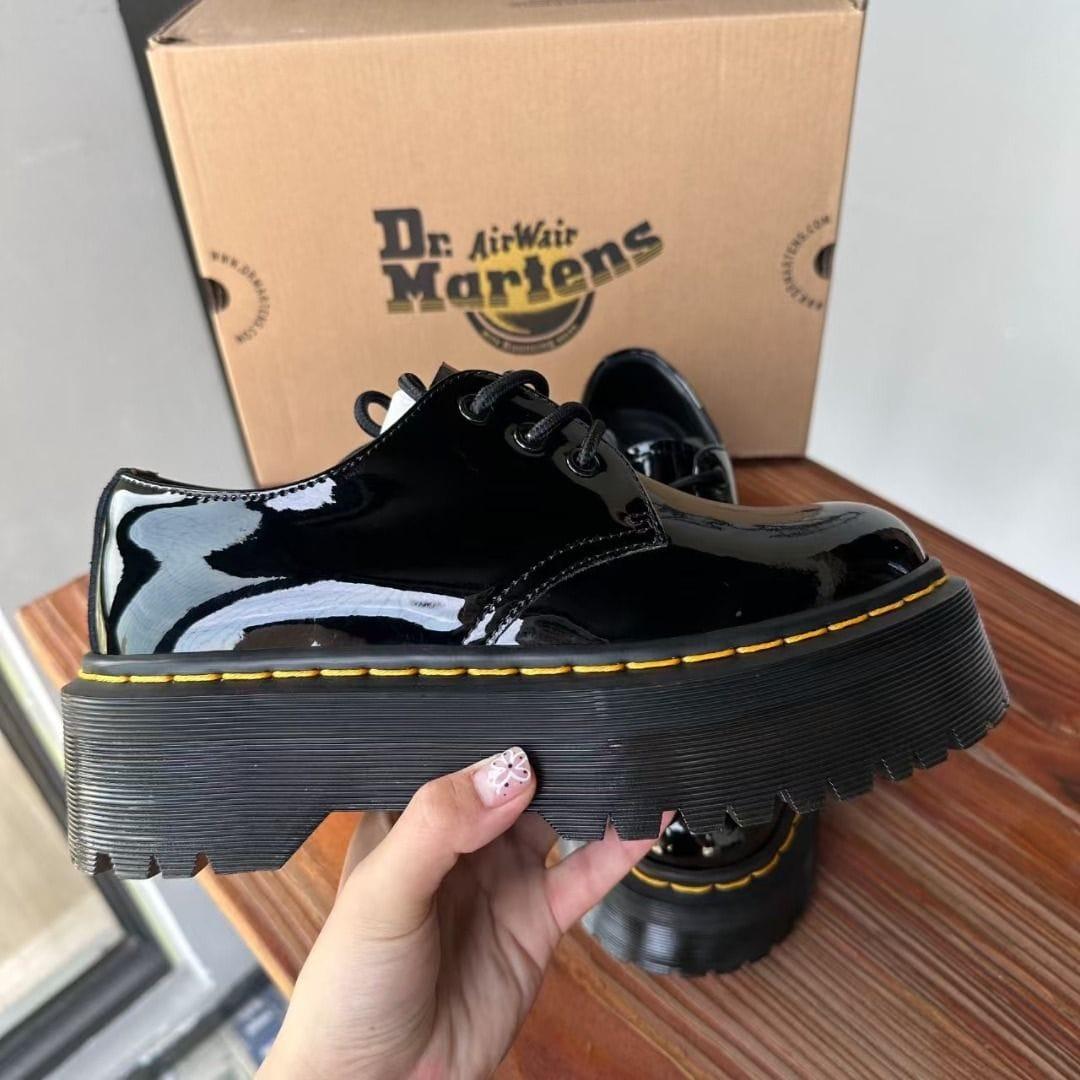 Dr. Martens HOLLY Patent Leather Double Sole Quad platform Shoes (Best Shop for Quality Shoes, Sneakers, Casuals, Boots, Oxfords, Officials and Shoe Accessories)