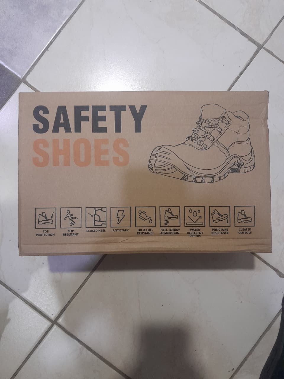 Heavy Duty Black Leather and Rubber Sole Industrial Safety Boots, Safety Shoes (Best Shop for Quality Shoes, Sneakers, Casuals, Boots, Oxfords, Officials and Shoe Accessories)