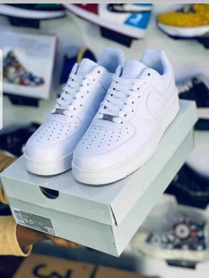 Best Offer  in the market  now. AIRFORCE 1 HARD LEATHER UNISEX SNEAKER Original Air Force 1 '07 Low, white Airforce 1 high quality sneakers