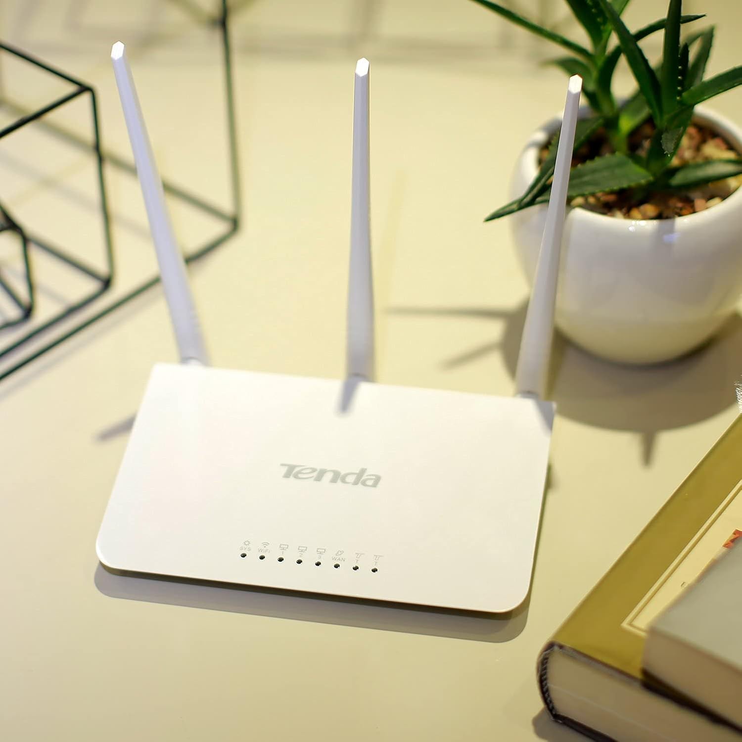 Tenda F3 N300 300Mbps Wireless WiFi Router – High-Speed Internet, 3 Antennas, Easy Setup, Smart Home Essential WIFI Stable & Fast Computers Accessories PC Phones Networking Product.