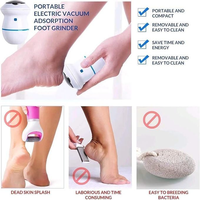 Callus Remover Electric foot scrubber Dead-skin remover Electric foot grinder Electric Callus remover Powerf