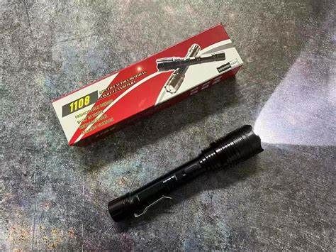 ORIGINAL Chargeable LED Police Torch with Electric Shock Brightest Self-Defense Security Light & Stun Gun for anyone shock spotlight security defence torch shock torch light electric shock torch