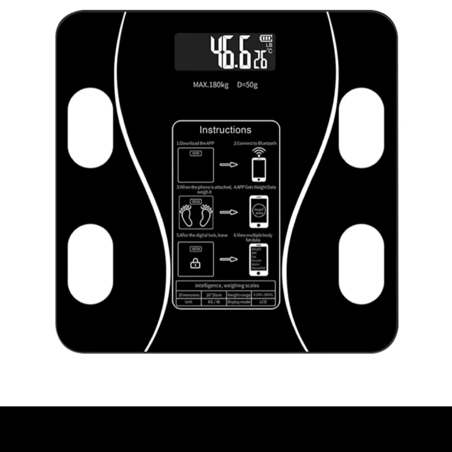 ORIGINAL Smart Bluetooth Digital Body Weight and Fat Scale – Wireless Bathroom Scale with Body Composition Analyzer, BMI Monitor, and Smartphone App for Health Tracking