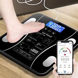 ORIGINAL Smart Bluetooth Digital Body Weight and Fat Scale – Wireless Bathroom Scale with Body Composition Analyzer, BMI Monitor, and Smartphone App for Health Tracking