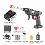 ORIGINAL Rechargeable Cordless High Pressure Car Washer with Foam Cannon, Spare Battery, and Adjustable Pressure Settings for Efficient and Convenient Car Cleaning