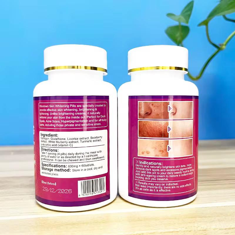 Skin Whitening Tablets with Glutathione (8000MG) | Dietary Supplement for Dark Spots, Hyperpigmentation, and Skin Brightening