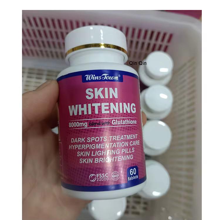 Skin Whitening Tablets with Glutathione (8000MG) | Dietary Supplement for Dark Spots, Hyperpigmentation, and Skin Brightening