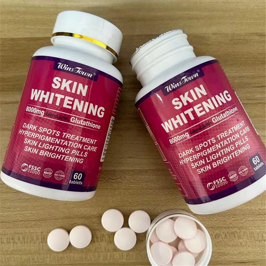 Skin Whitening Tablets with Glutathione (8000MG) | Dietary Supplement for Dark Spots, Hyperpigmentation, and Skin Brightening