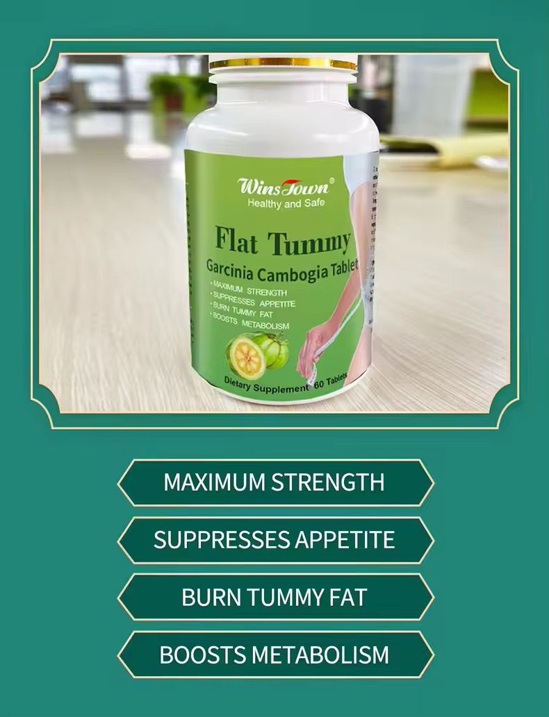 Flat Tummy Tablet With Garcinia Cambogia (800mg) Wins Town Flat Tummy Pills Carcinia Cambogia 60 Capsules Burnst Tummy