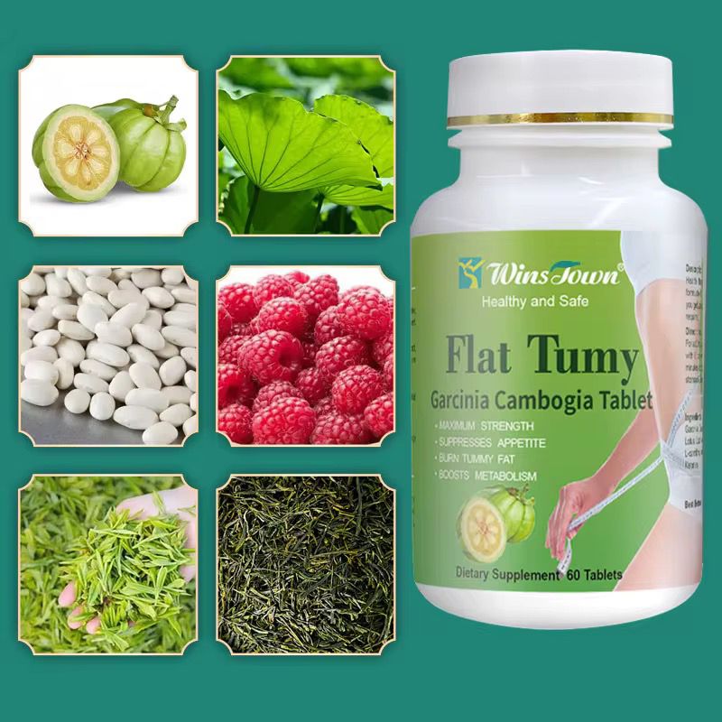 Flat Tummy Tablet With Garcinia Cambogia (800mg) Wins Town Flat Tummy Pills Carcinia Cambogia 60 Capsules Burnst Tummy