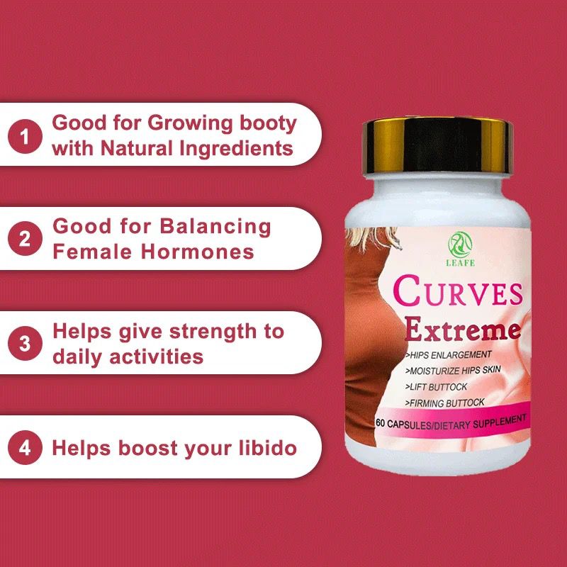 Curve Extreme Big Butt Enlargement Pills Buttock Enhancement; Butt And Hip Enlargement Firming Maca Capsule