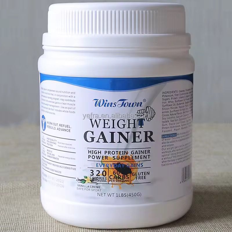 Winstown WEIGHT GAINER AND MUSCLE BUILDER SUPPLEMENT PROTEIN POWDER. Weight Gainer Powder (450g)