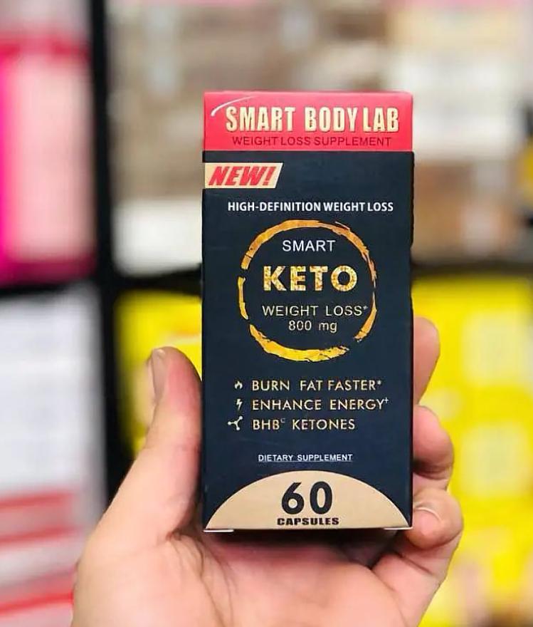 Smart Keto High Defination Weight Loss- 800mg Smart Bodylab weight loss supplement burn fat faster, enhance energy, BHB ketones NEW highly effective slim capsule- 60 Dietary Supplement