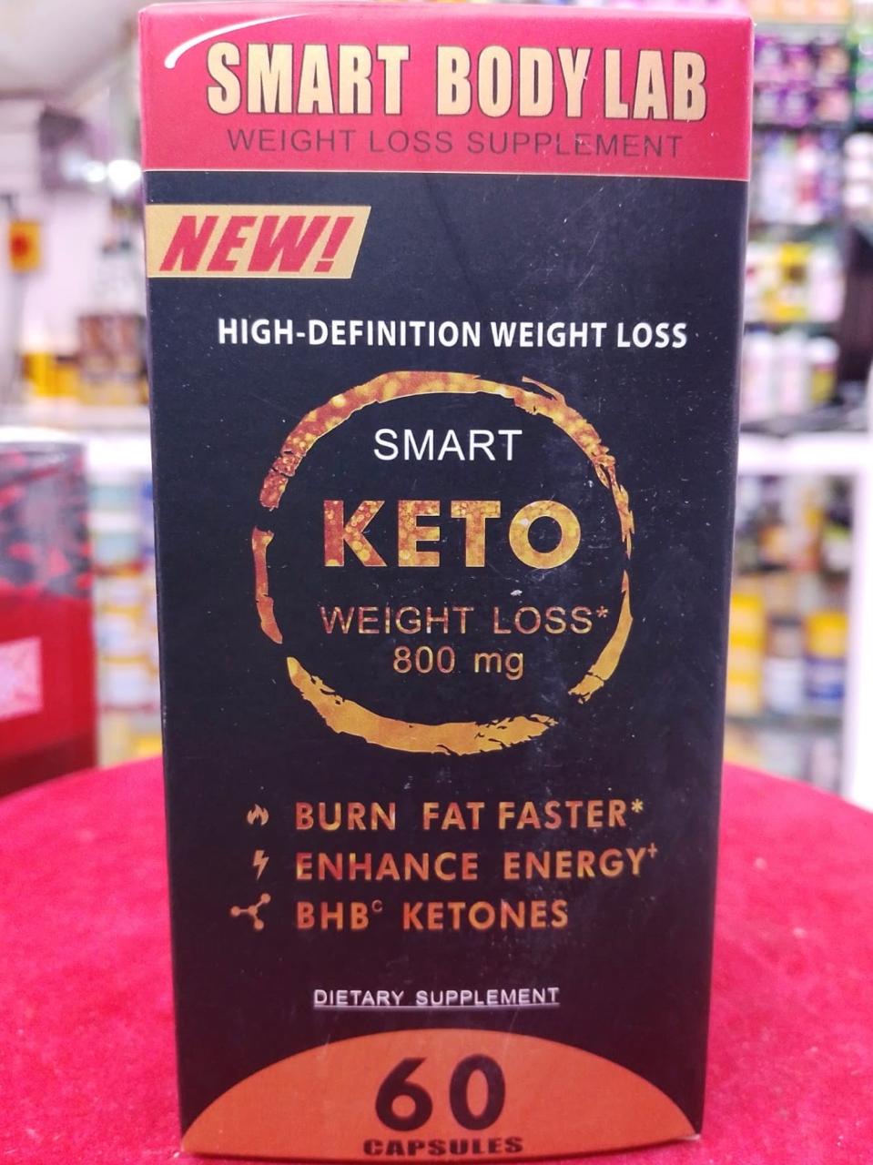 Smart Keto High Defination Weight Loss- 800mg Smart Bodylab weight loss supplement burn fat faster, enhance energy, BHB ketones NEW highly effective slim capsule- 60 Dietary Supplement
