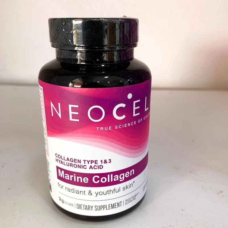 Neocell Marine Collagen With Collagen Type 1 And 3 And Hyaluronic Acid, With Hydrolyzed Collagen, Skin Health Supplement, Capsule, 120 Count, 1 Bottle
