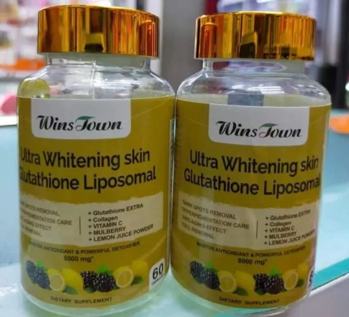 Ultra Whitening Skin Capsules with L-Glutathione (8000mg) | Dietary Supplement for Dark Spots, Hyperpigmentation, Anti-aging and Cell Renewal Skin Glutathione Liposomal With Vitamin C Soft Gels.