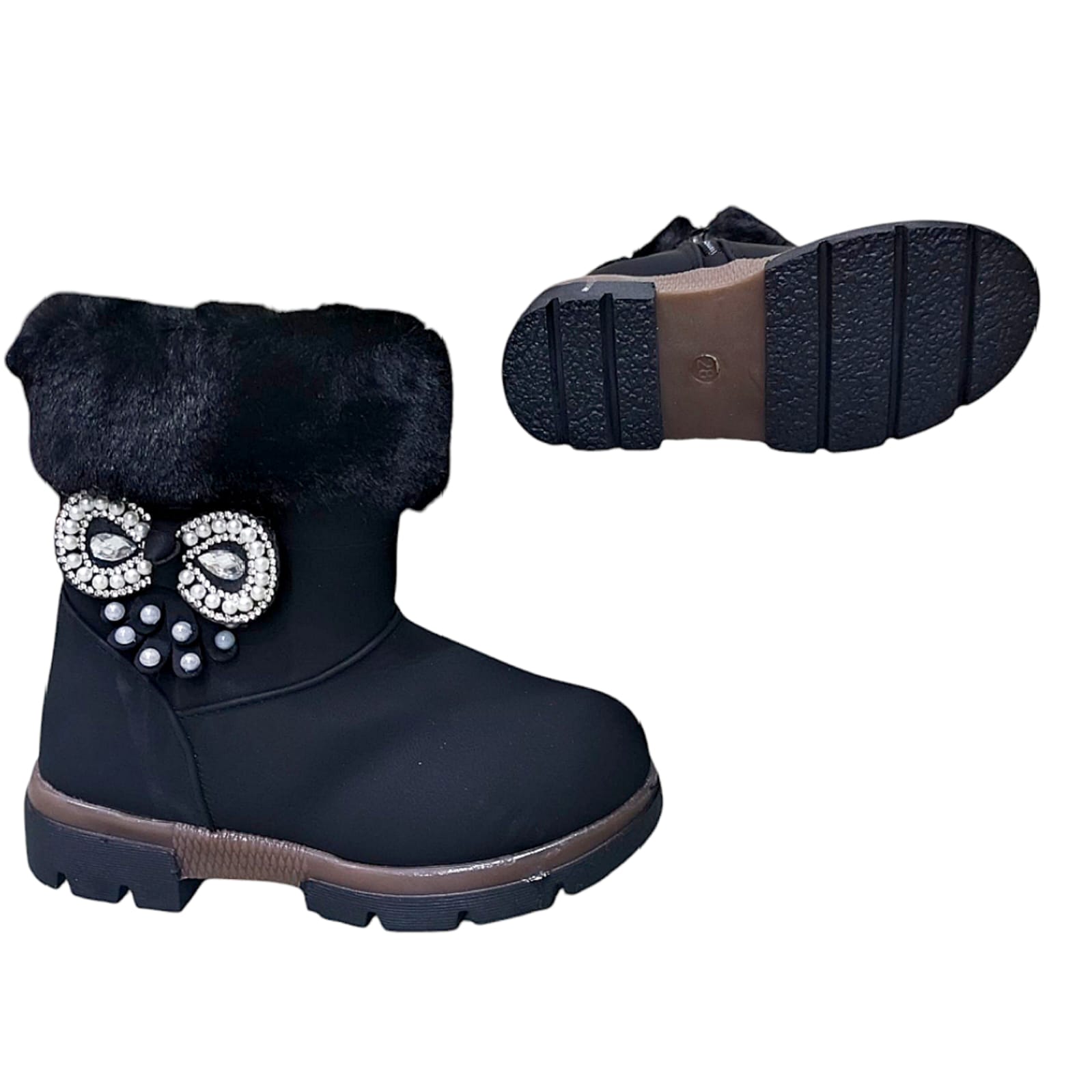 GIRLS BOOTS ELEGANT CLASSY WARM. INTERNAL WOOLEN BLACK/RED/PINK AND PITCH GIRL BOOTS