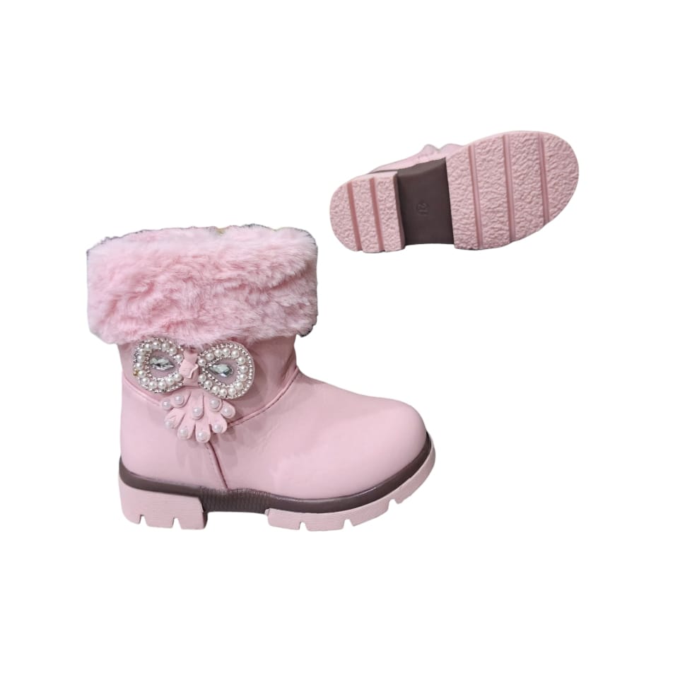 GIRLS BOOTS ELEGANT CLASSY WARM. INTERNAL WOOLEN BLACK/RED/PINK AND PITCH GIRL BOOTS