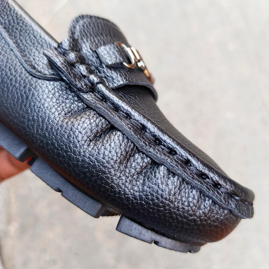 Smart Boys black pumps. Luxury loafers. Newly released black loafer. Boys Mocasin style penny loafer. Non-slip todlerlittle kid shoes.
