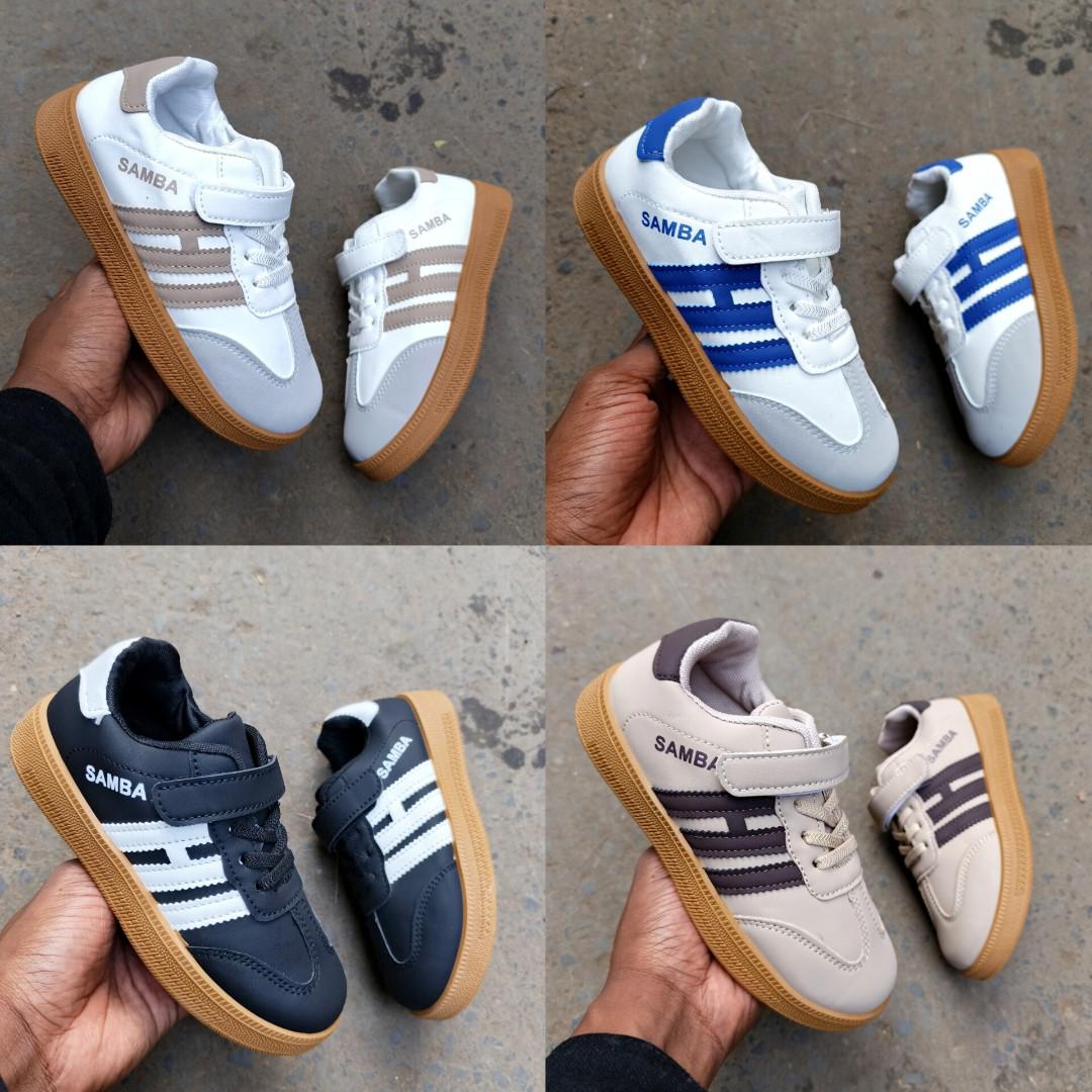 SAMBA SNEAKERS FOR KIDS. LIGHT WEIGHT FASHION SPORT SHOES FOR BOTH BOYS AND GIRLS. VARIETY OF COLORS AVIALABLE.