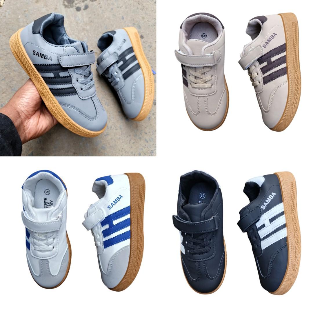 SAMBA SNEAKERS FOR KIDS. LIGHT WEIGHT FASHION SPORT SHOES FOR BOTH BOYS AND GIRLS. VARIETY OF COLORS AVIALABLE.