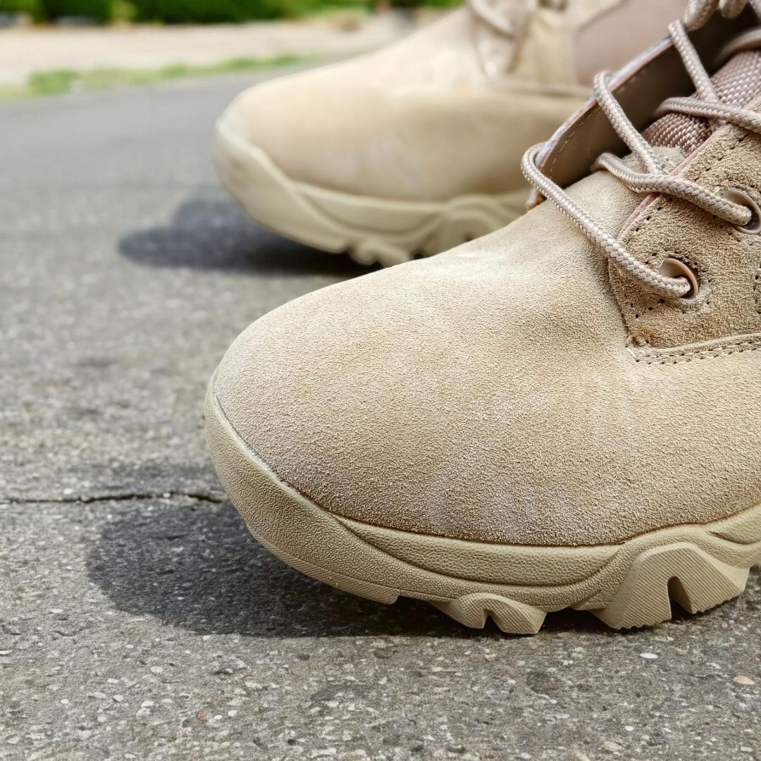 Men' S Army Military Style Jungle Boots Suede Leather Desert Boots Combat Outdoor Work Walking Trekking Tactical Boots. Delta boots. Cordura boots.