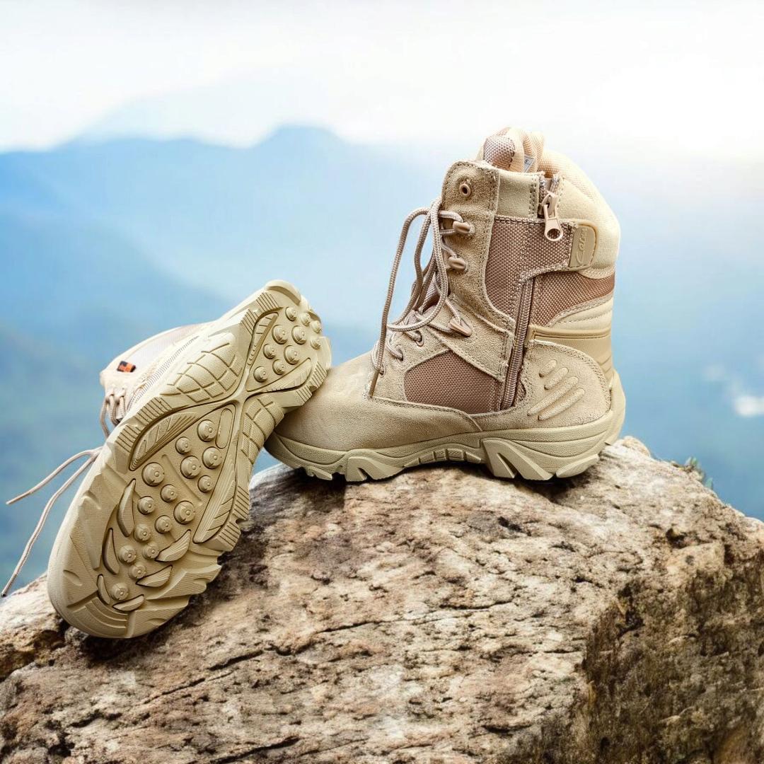 Men' S Army Military Style Jungle Boots Suede Leather Desert Boots Combat Outdoor Work Walking Trekking Tactical Boots. Delta boots. Cordura boots.