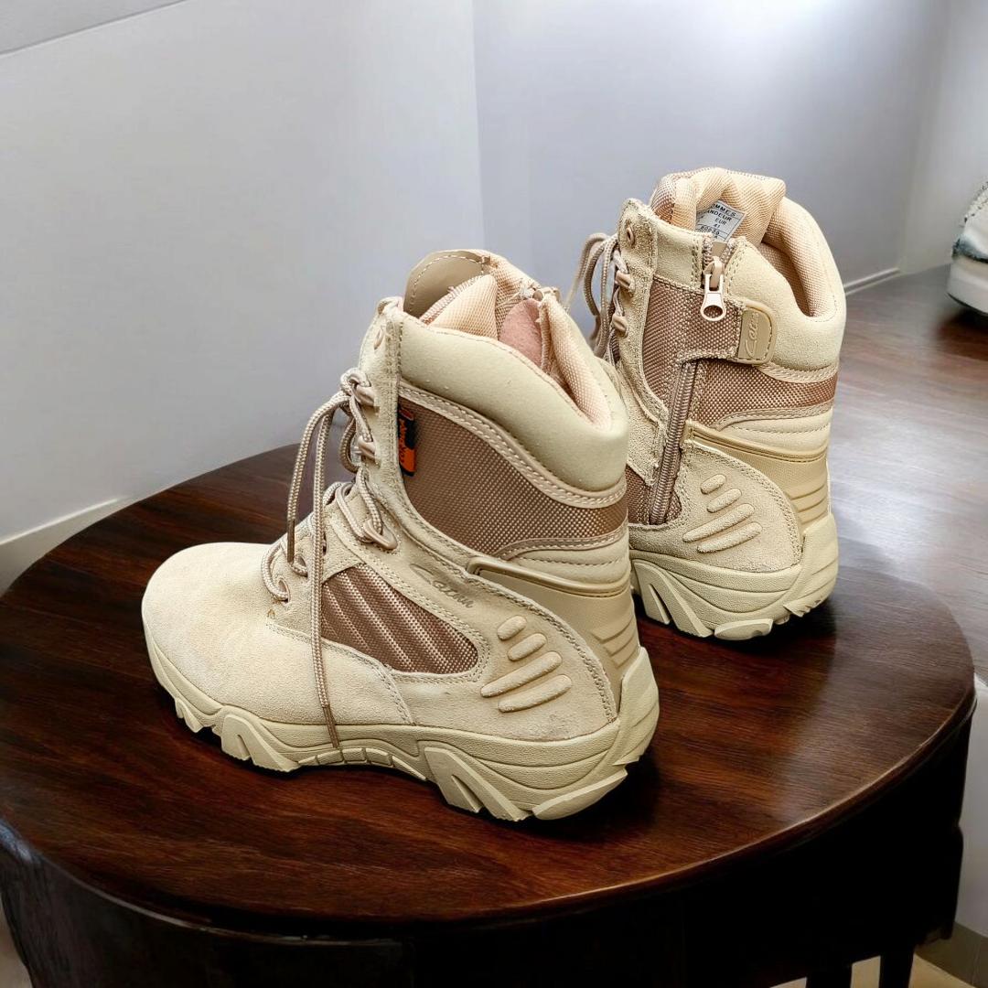 Men' S Army Military Style Jungle Boots Suede Leather Desert Boots Combat Outdoor Work Walking Trekking Tactical Boots. Delta boots. Cordura boots.