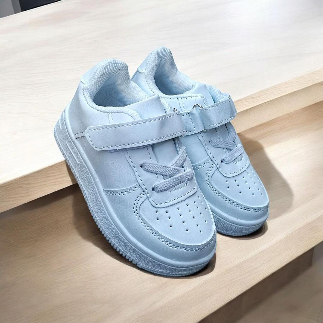 Air 1, plain white sneakers.Cute Spring Autumn Boys Girl's Kids White Fashion Casual Shoes Non-slip Sneakers Sports Shoes PVC Unisex Print Rubber Mesh.