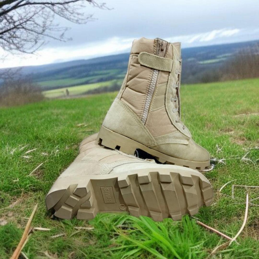SUEDE LEATHER TACTICAL MILITARY BOOTS. MEN AND WOMEN Siwar tactical 8 Inches Desert Combat Army Jungle Boots Outdoor Hiking BootsDESERT BOOTS.