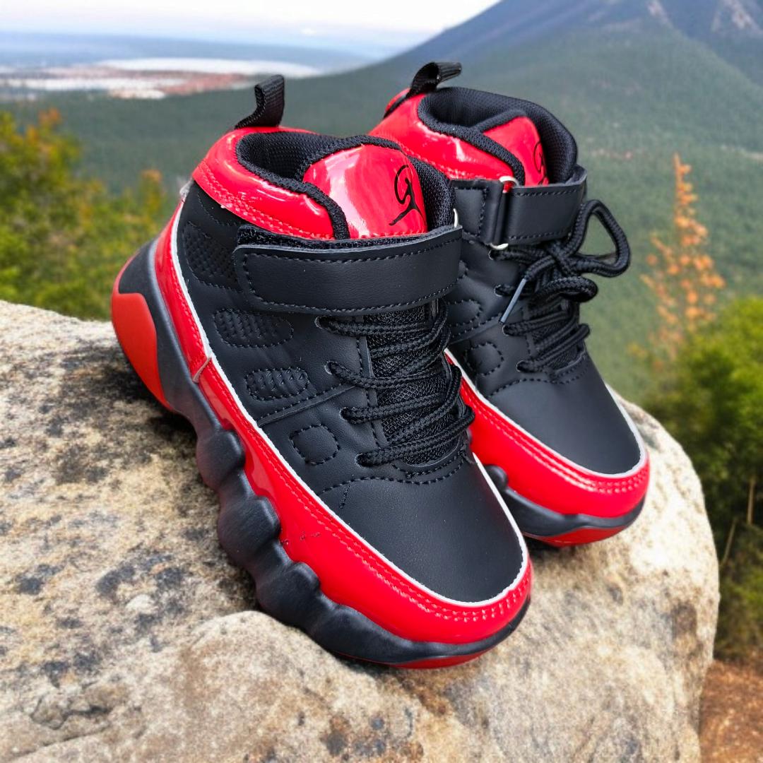 J9 SNEAKER FOR KIDS, UNIVERSITY BLUE, RETRO RED, BLACKWHITE, BLACKRED, BLACKGREYBLUE, BLACKYELLOW